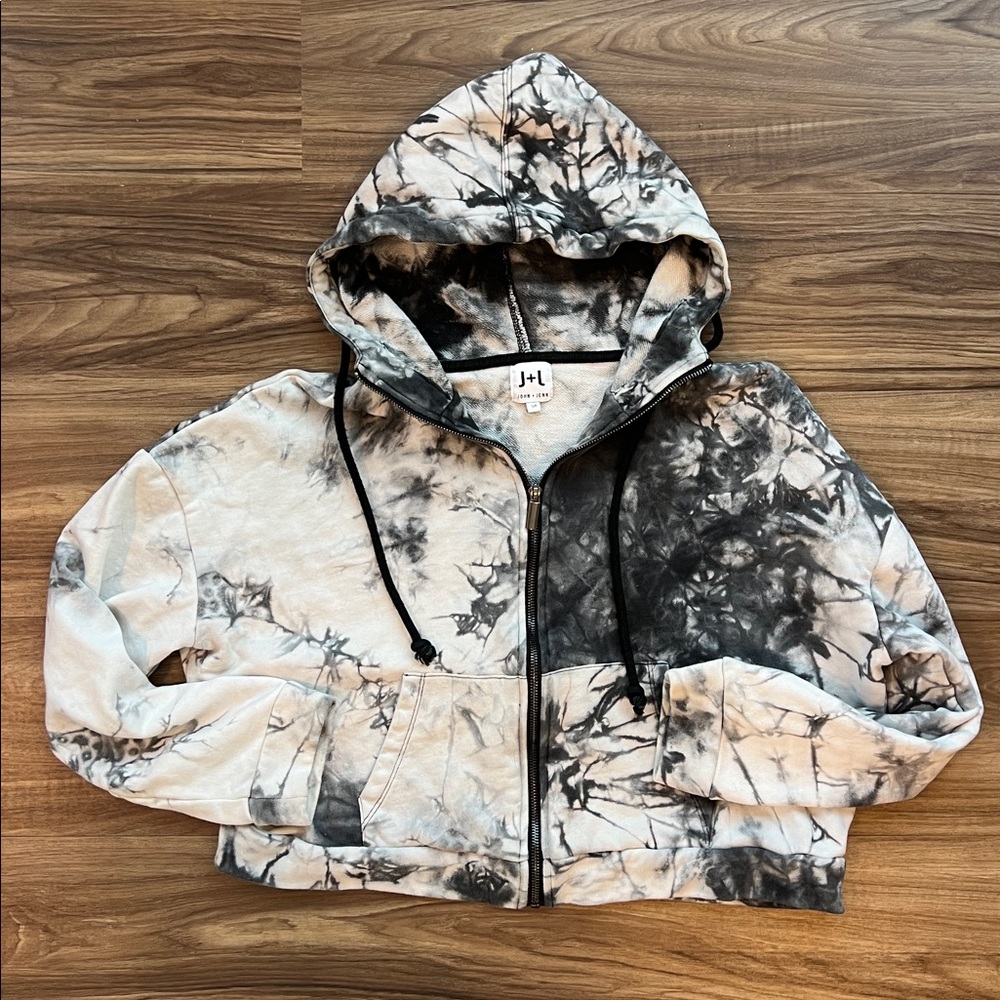 Tie-Dye Zip-Up Hoodie
